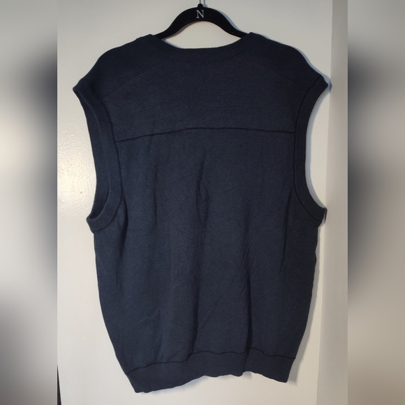 Cutter&Buck Men's Navy Sweater Vest Size Lg #505 - Picture 2 of 2